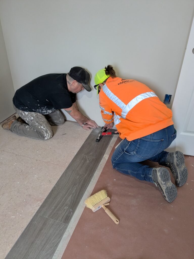 social activity - volunteering with Habitat for Humanity